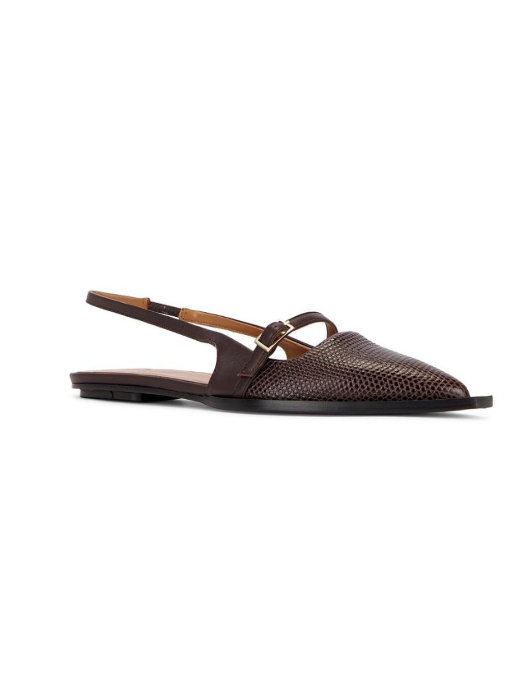 ATP ATELIER Cortina Flat in Cannella BROWN LEATHER SIZE 39